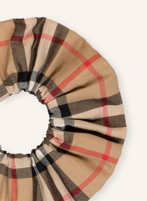 BURBERRY Haargummi, Farbe: BEIGE/ SCHWARZ/ ROT (Bild 1)