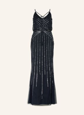VM VERA MONT Abendkleid mit Pailletten und Schmucksteinen , Farbe: DUNKELBLAU (Bild 1)
