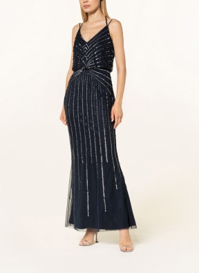 VM VERA MONT Abendkleid mit Pailletten und Schmucksteinen , Farbe: DUNKELBLAU (Bild 1)