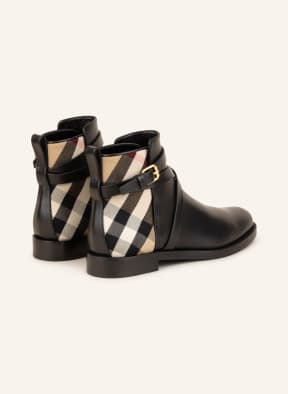 BURBERRY Ankle boots, Color: BLACK/ BEIGE/ RED (Image 1)