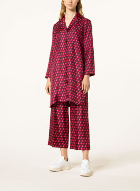 MaxMara STUDIO 7/8 trousers VISTOLA in silk, Color: RED/ PINK/ DARK PURPLE (Image 1)