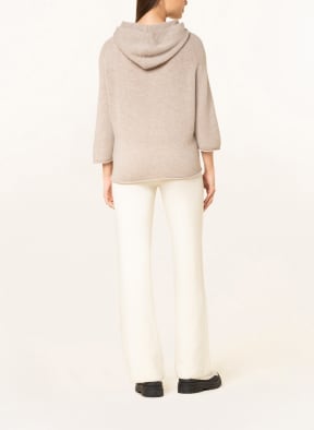 LUISA CERANO Strick-Hoodie, Farbe: HELLBRAUN (Bild 1)