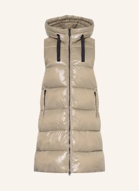 SAVE THE DUCK Quilted vest LUCK IRIA , Color: TAUPE (Image 1)