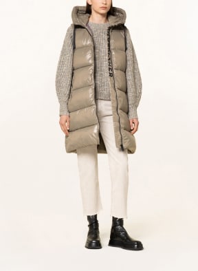 SAVE THE DUCK Quilted vest LUCK IRIA , Color: TAUPE (Image 1)