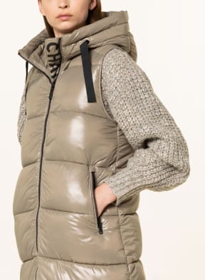 SAVE THE DUCK Quilted vest LUCK IRIA , Color: TAUPE (Image 1)