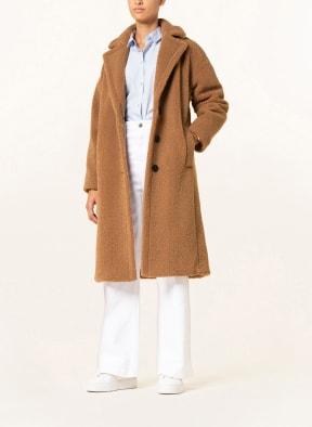 darling harbour Teddyfell-Mantel, Farbe: CAMEL (Bild 1)