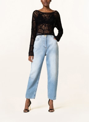 BALMAIN Boyfriend jeans, Color: 6FC Bleu Jean Clair (Image 1)