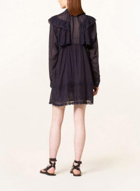 ISABEL MARANT ÉTOILE Kleid LIMPEZA mit Lochspitze und Volants, Farbe: DUNKELBLAU (Bild 1)