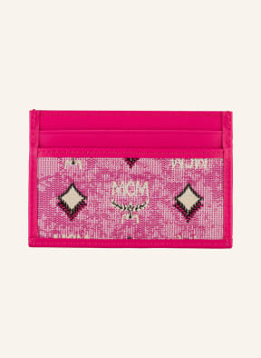 MCM Card case PORTUNA, Color: PINK/ ECRU (Image 1)
