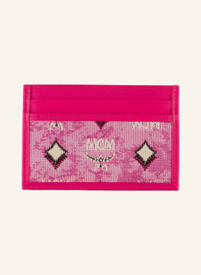 MCM Card case PORTUNA, Color: PINK/ ECRU (Image 1)