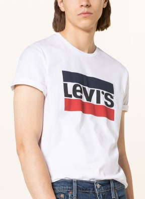 Levi's® T-shirt, Color: WHITE/ DARK BLUE/ RED (Image 1)