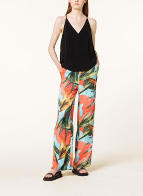 mavi Wide leg trousers, Color: TURQUOISE/ GREEN/ SALMON (Image 1)