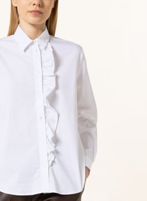 lilienfels Shirt blouse with ruffles, Color: WHITE (Image 1)