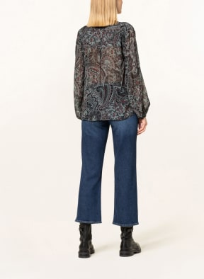 darling harbour Shirt blouse, Color: BLACK/ GRAY/ DARK RED (Image 1)