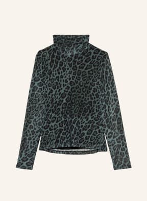 darling harbour Turtleneck shirt, Color: DARK GREEN/ BLACK (Image 1)