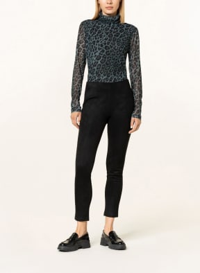 darling harbour Turtleneck shirt, Color: DARK GREEN/ BLACK (Image 1)