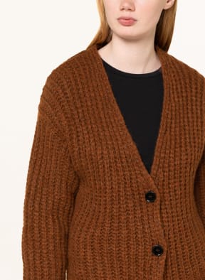 MARC CAIN Cardigan with alpaca, Color: 631 burnt sienna (Image 1)