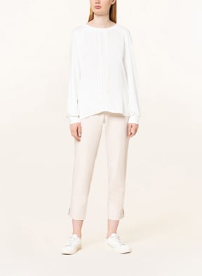 MARC CAIN Shirt blouse in mixed materials, Color: 110 off (Image 1)