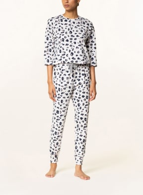 SHORT STORIES Lounge shirt with 3/4 sleeves , Color: CREAM (Image 1)