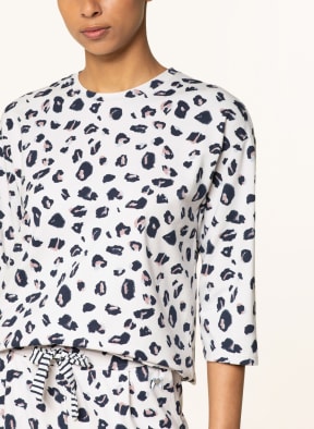 SHORT STORIES Lounge shirt with 3/4 sleeves , Color: CREAM (Image 1)