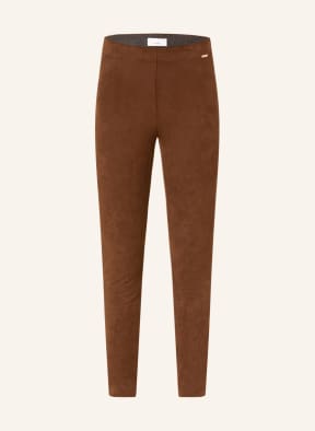 CINQUE Leggings CISTRETCH in leather look, Color: BROWN (Image 1)