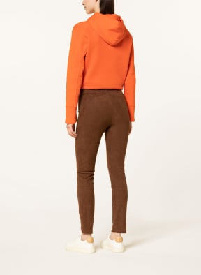 CINQUE Leggings CISTRETCH in leather look, Color: BROWN (Image 1)