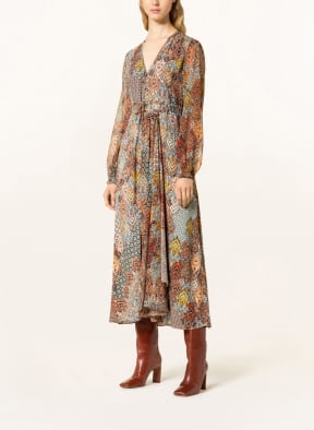RIANI Kleid, Farbe: HELLBRAUN/ DUNKELGELB/ HELLBLAU (Bild 1)