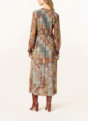 RIANI Kleid, Farbe: HELLBRAUN/ DUNKELGELB/ HELLBLAU (Bild 1)