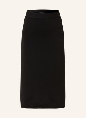 SLY 010 Knit skirt in merino wool, Color: BLACK (Image 1)