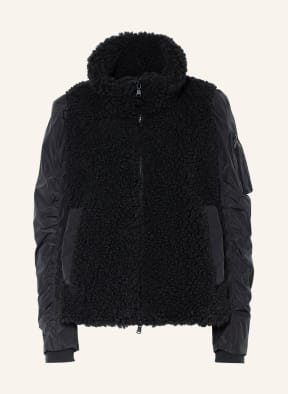 LUISA CERANO Teddyfell-Jacke, Farbe: SCHWARZ (Bild 1)