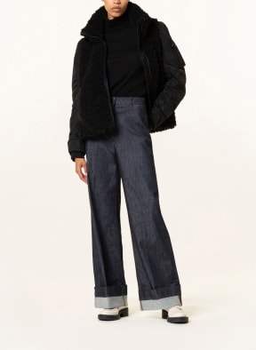 LUISA CERANO Teddyfell-Jacke, Farbe: SCHWARZ (Bild 1)