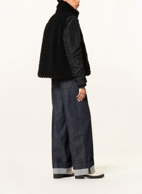 LUISA CERANO Teddyfell-Jacke, Farbe: SCHWARZ (Bild 1)