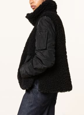 LUISA CERANO Teddyfell-Jacke, Farbe: SCHWARZ (Bild 1)