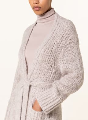 LUISA CERANO Knit cardigan with mohair, Color: CREAM (Image 1)