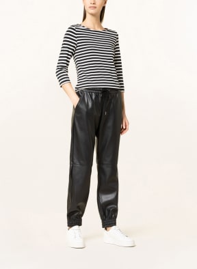 darling harbour Shirt with 3/4 sleeves, Color: BLACK/ WHITE (Image 1)