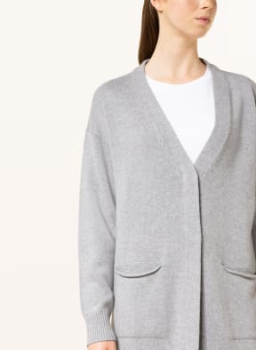PESERICO Cardigan with glitter thread, Color: GRAY (Image 1)