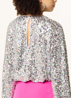 NEO NOIR Blusenshirt IRIS mit Pailletten, Farbe: SILBER (Bild 1)