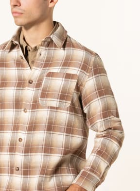 A.P.C. Overshirt with linen, Color: CAMEL/ ECRU/ CREAM (Image 1)