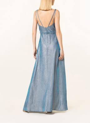 VM VERA MONT Abendkleid mit Glitzergarn und Schmucksteinen , Farbe: BLAUGRAU (Bild 1)