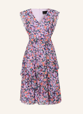 Phase Eight Dress BREESHA with frills, Color: LIGHT PURPLE/ LIGHT RED/ DARK BLUE (Image 1)