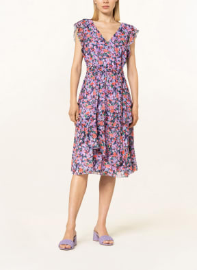 Phase Eight Dress BREESHA with frills, Color: LIGHT PURPLE/ LIGHT RED/ DARK BLUE (Image 1)