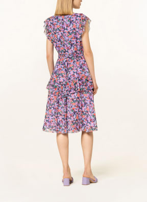 Phase Eight Dress BREESHA with frills, Color: LIGHT PURPLE/ LIGHT RED/ DARK BLUE (Image 1)