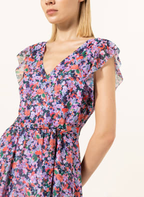 Phase Eight Dress BREESHA with frills, Color: LIGHT PURPLE/ LIGHT RED/ DARK BLUE (Image 1)
