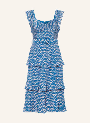 Phase Eight Plisseekleid LISHA, Farbe: BLAU/ WEISS (Bild 1)
