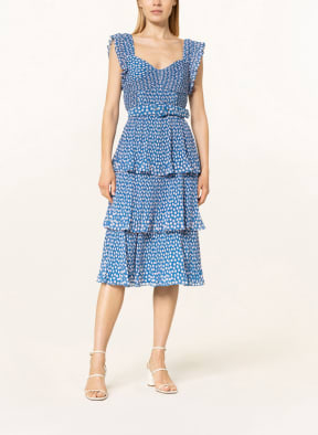 Phase Eight Plisseekleid LISHA, Farbe: BLAU/ WEISS (Bild 1)