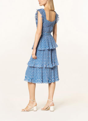 Phase Eight Plisseekleid LISHA, Farbe: BLAU/ WEISS (Bild 1)