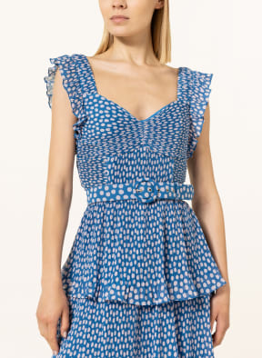 Phase Eight Plisseekleid LISHA, Farbe: BLAU/ WEISS (Bild 1)