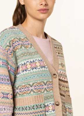 POLO RALPH LAUREN Cardigan, Color: BEIGE/ MINT/ SALMON (Image 1)