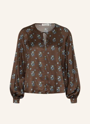 Marc O'Polo Blusenshirt, Farbe: BRAUN/ HELLBLAU/ OLIV (Bild 1)