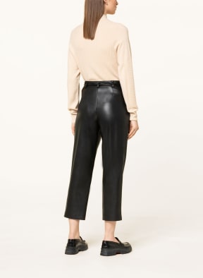 BOSS 7/8-Hose TACORA im Jogging-Stil und in Lederoptik, Farbe: SCHWARZ (Bild 1)